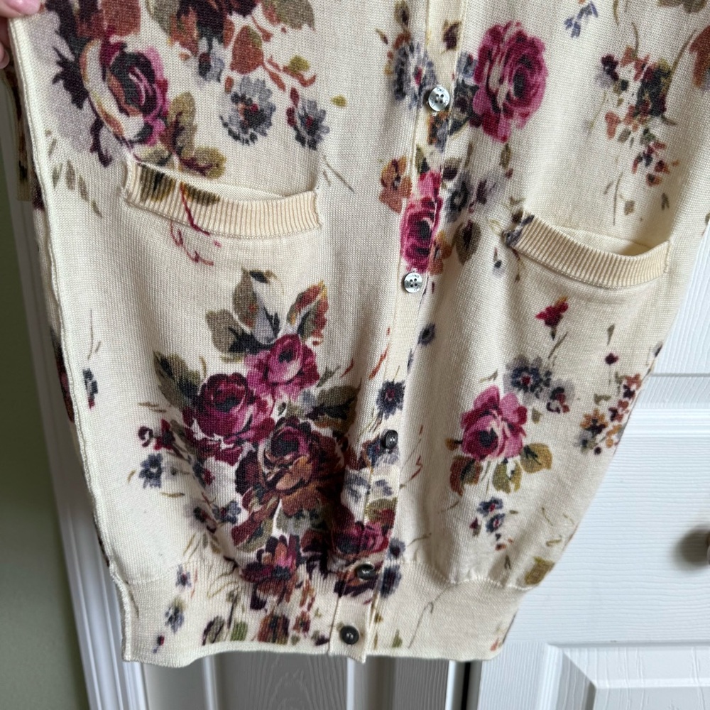 Dolce & Gabbana Long Wool Floral Cardigan - Picture 4 of 9
